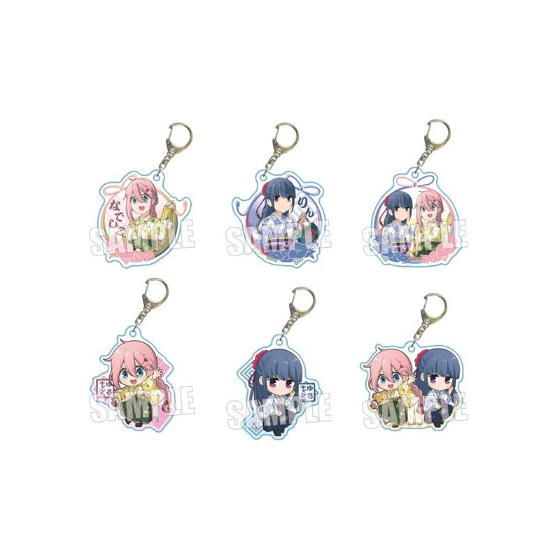 Yurucamp Season 2 Bell House Trading Acrylic Key Chain Kimono Ver. (1 Random)