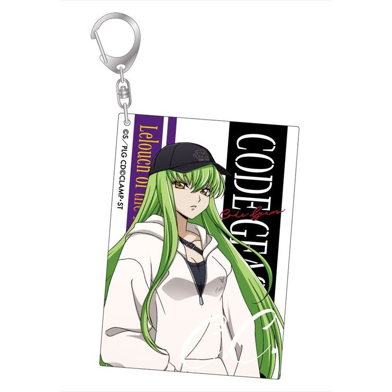 Code Geass Lelouch of the Rebellion Algernon Product Snap Style Acrylic Key Chain C.C.