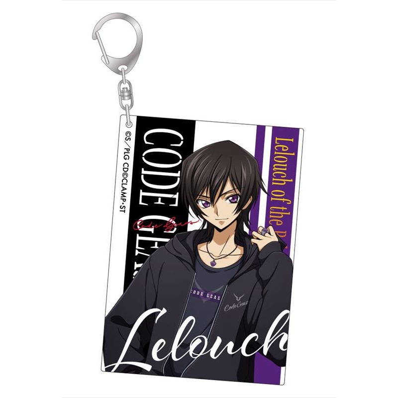 Code Geass Lelouch of the Rebellion Algernon Product Snap Style Acrylic Key Chain Lelouch