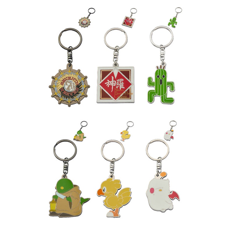 Final Fantasy VII Rebirth Square Enix Metal Key Chain (Re-run)