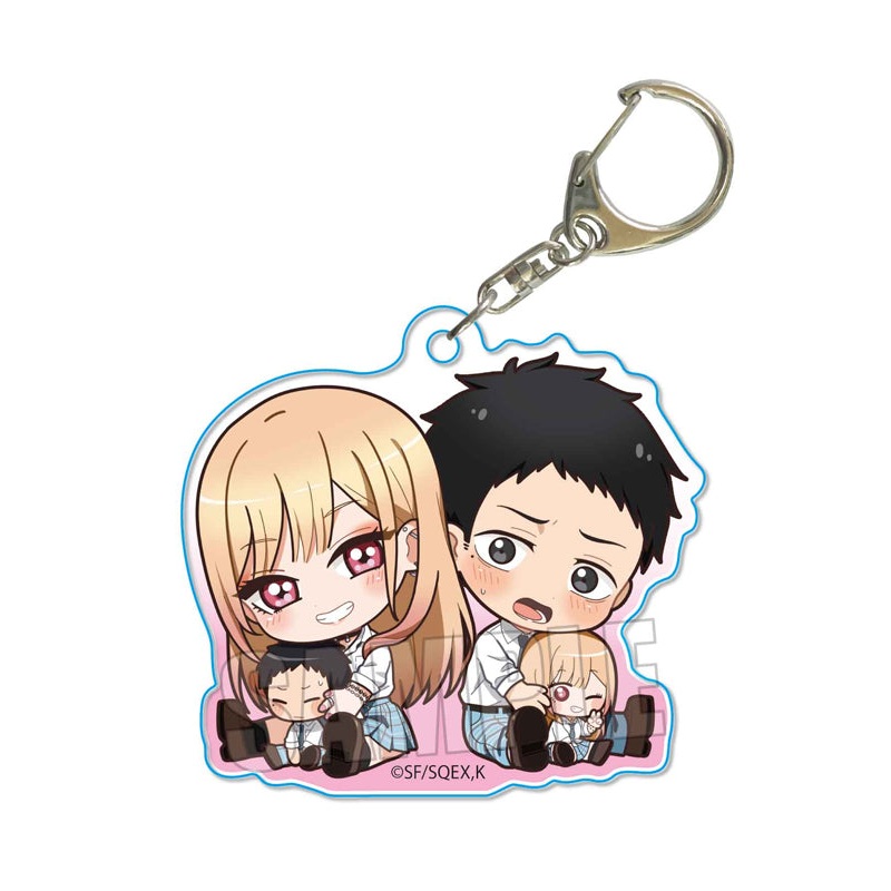My Dress-Up Darling Bell House GyuGyutto Acrylic Key Chain Marin & Wakana