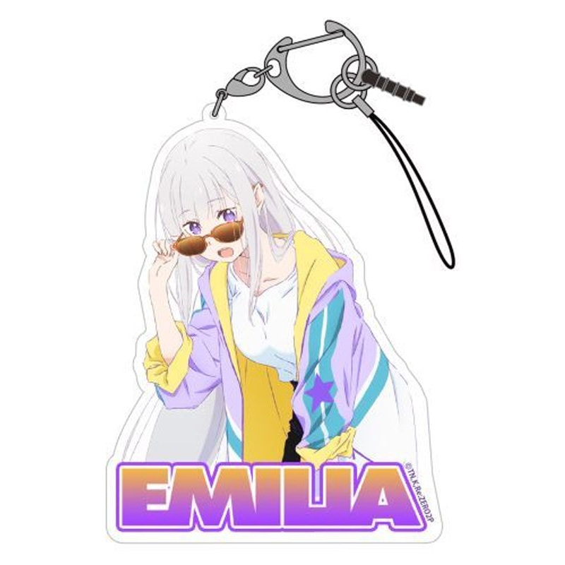 Re:Zero kara Hajimeru Isekai Seikatsu Cospa Emilia Design Acrylic Multi Key Chain