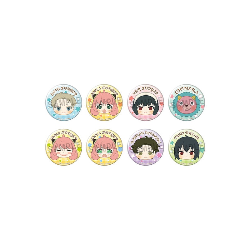 SPY  FAMILY MEGAHOUSE Fluffy Squeeze Bread Metal Badge Collection(Box of 8)