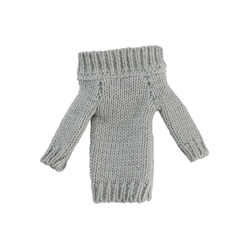figma Styles figma Styles Off-the-Shoulder Sweater Dress (Gray)