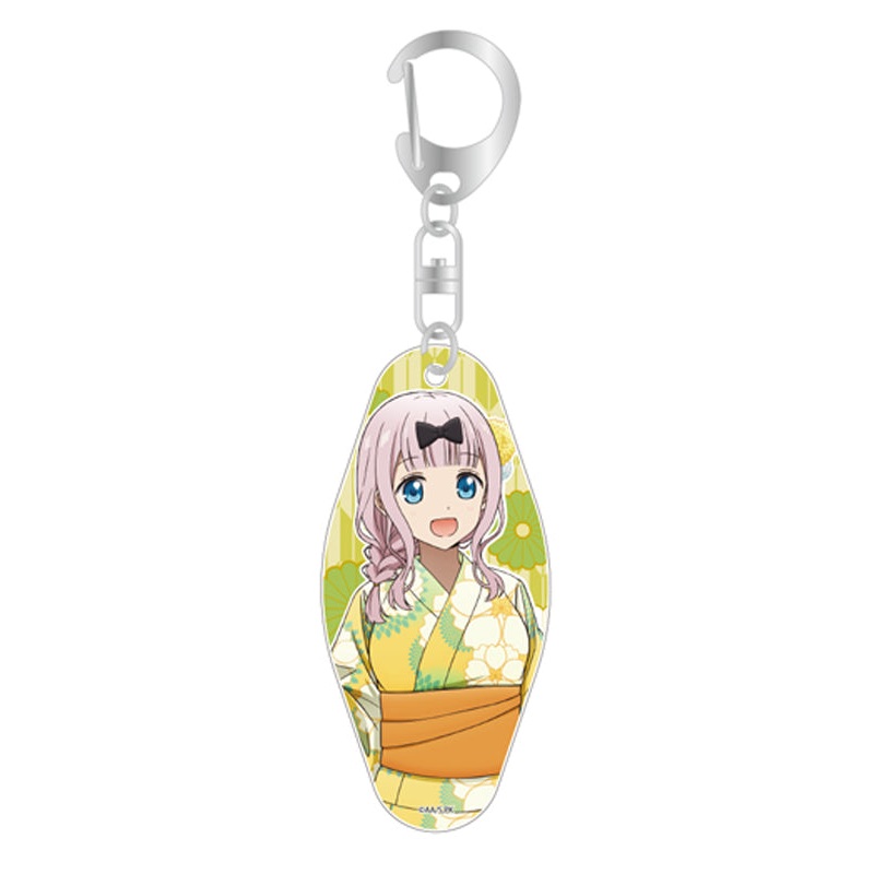 Kaguya-sama: Love is War -Ultra Romantic- sign Motel Key Chain Fujiwara Chika