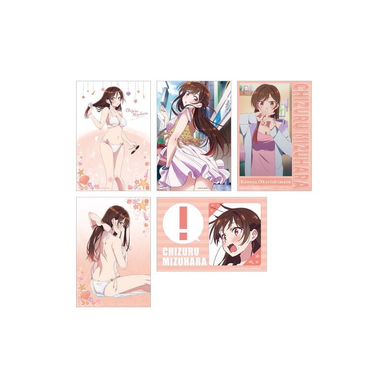 Rent-A-Girlfriend KADOKAWA Swimsuit and Girlfriend Illustration Cards (Set of 5) Chizuru Mizuhara B