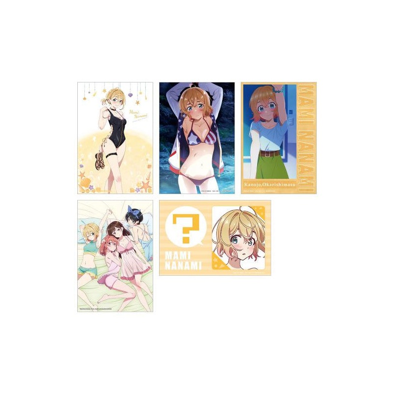 Rent-A-Girlfriend KADOKAWA Swimsuit and Girlfriend Illustration Cards (Set of 5) Mami Nanami B