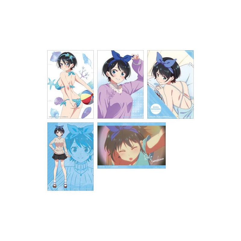 Rent-A-Girlfriend KADOKAWA Swimsuit and Girlfriend Illustration Cards (Set of 5) Ruka Sarashina A