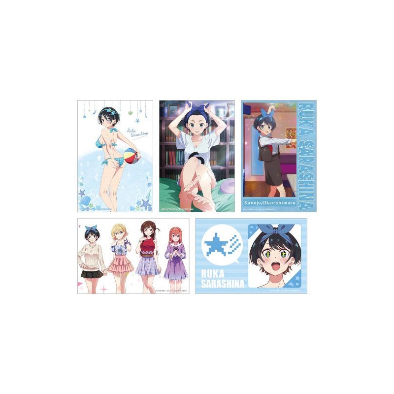 Rent-A-Girlfriend KADOKAWA Swimsuit and Girlfriend Illustration Cards (Set of 5) Ruka Sarashina B