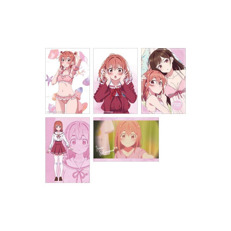 Rent-A-Girlfriend KADOKAWA Swimsuit and Girlfriend Illustration Cards (Set of 5) Sumi Sakurasawa A