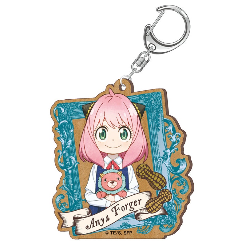 SPY x FAMILY Twinkle Vintage Series Wood Plate Key Chain Anya Forger C