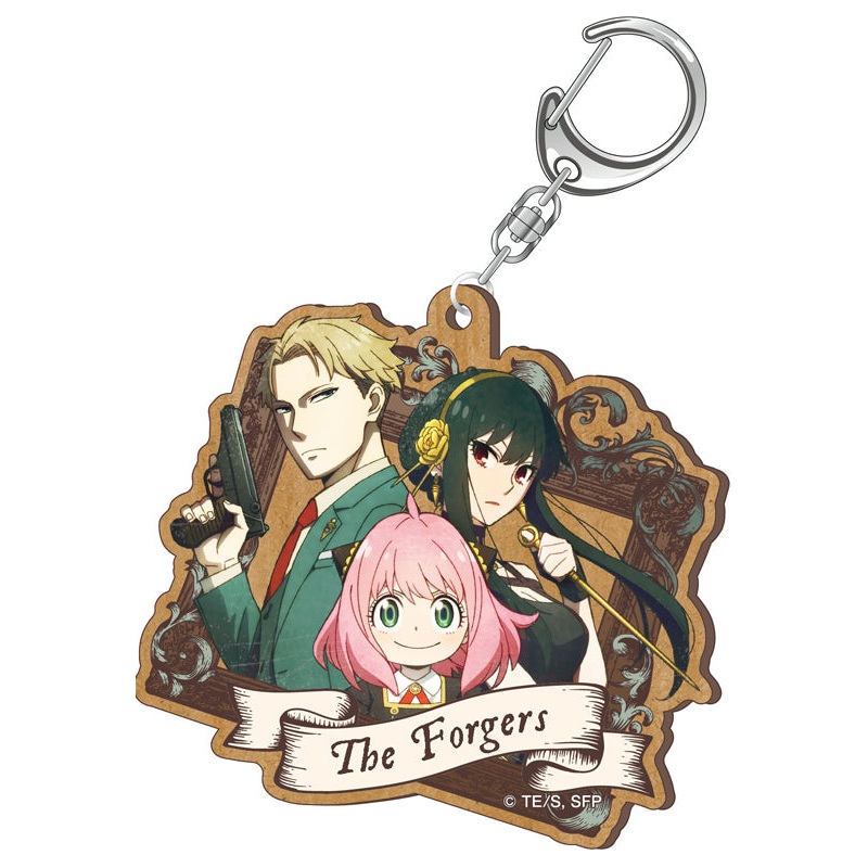 SPY x FAMILY Twinkle Vintage Series Wood Plate Key Chain The Forgers