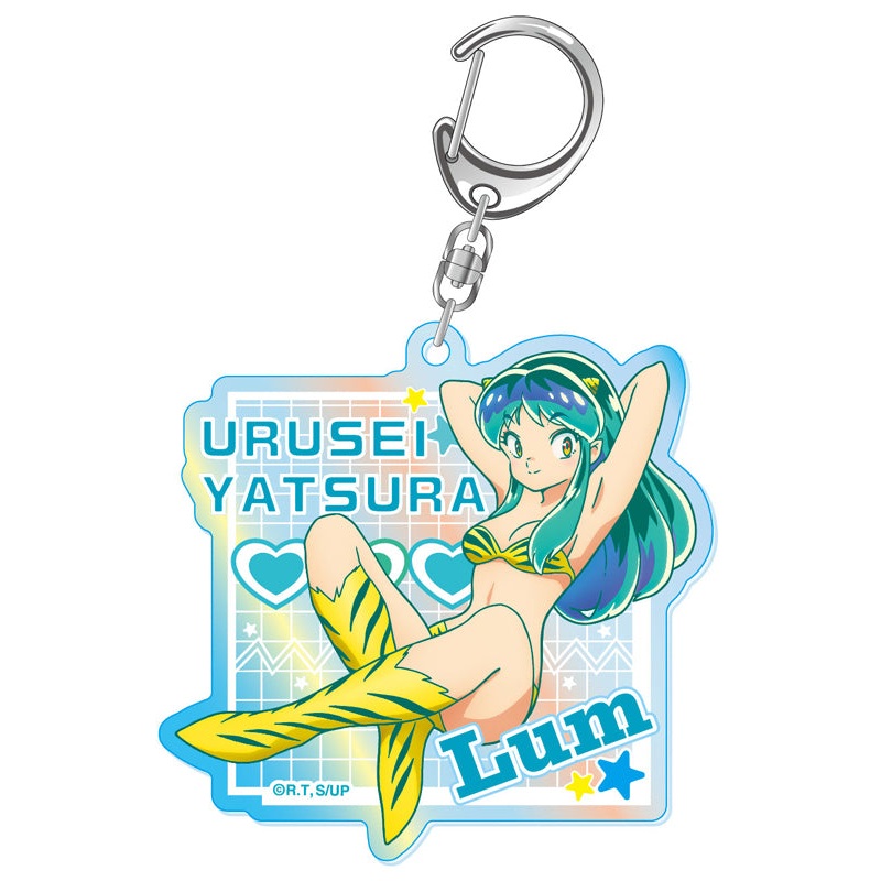 Urusei Yatsura Twinkle Aurora Acrylic Key Chain Lum B Square