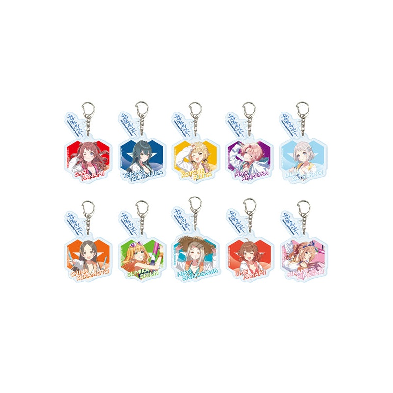Gakuen Idolmaster A3 Acrylic Key Chain with Parts 01 2024 Summer Ver. (1 Random Character)