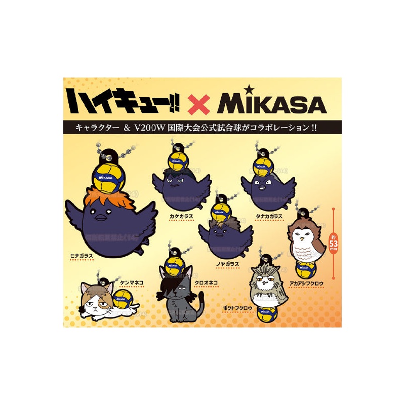Haikyu!! x MIKASA Kotoful Chara Rubber Collection 2