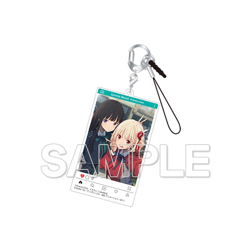 Lycoris Recoil KADOKAWA SNS Style Acrylic Key Chain