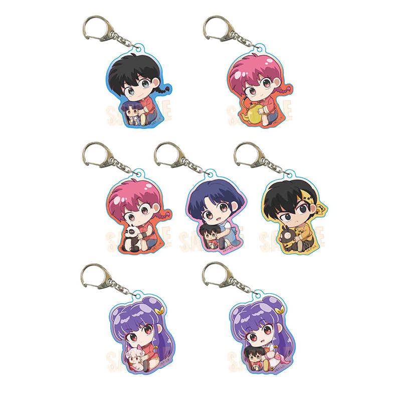 Ranma 1/2 Bell House GyuGyutto Acrylic Key Chain