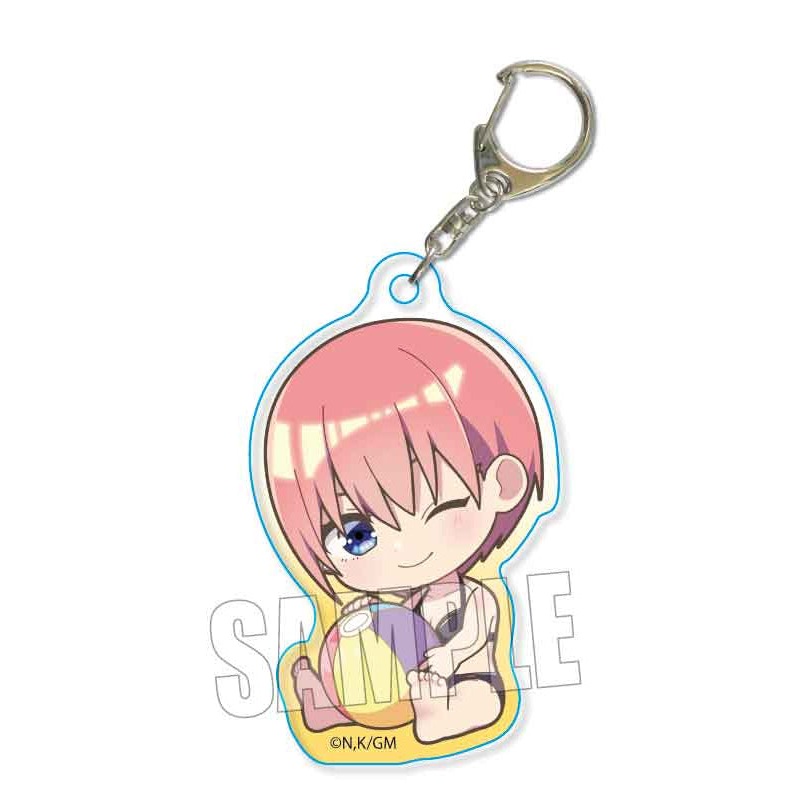 The Quintessential Quintuplets Movie Bell House GyuGyutto Acrylic Key Chain Nakano Ichika (Swimwear)