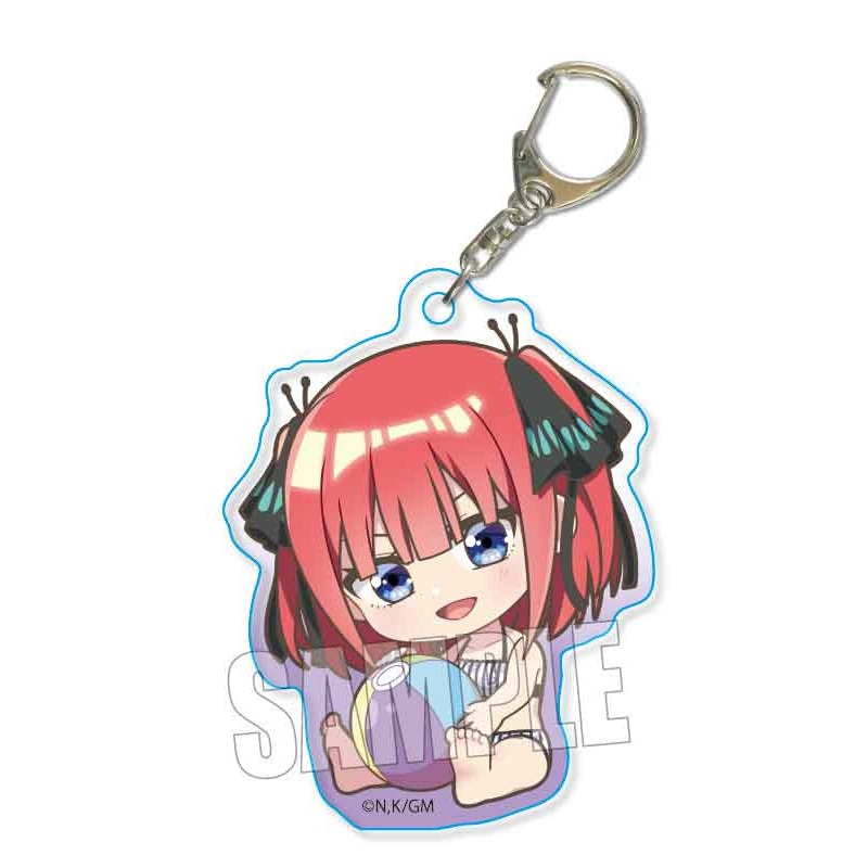The Quintessential Quintuplets Movie Bell House GyuGyutto Acrylic Key Chain Nakano Nino (Swimwear)