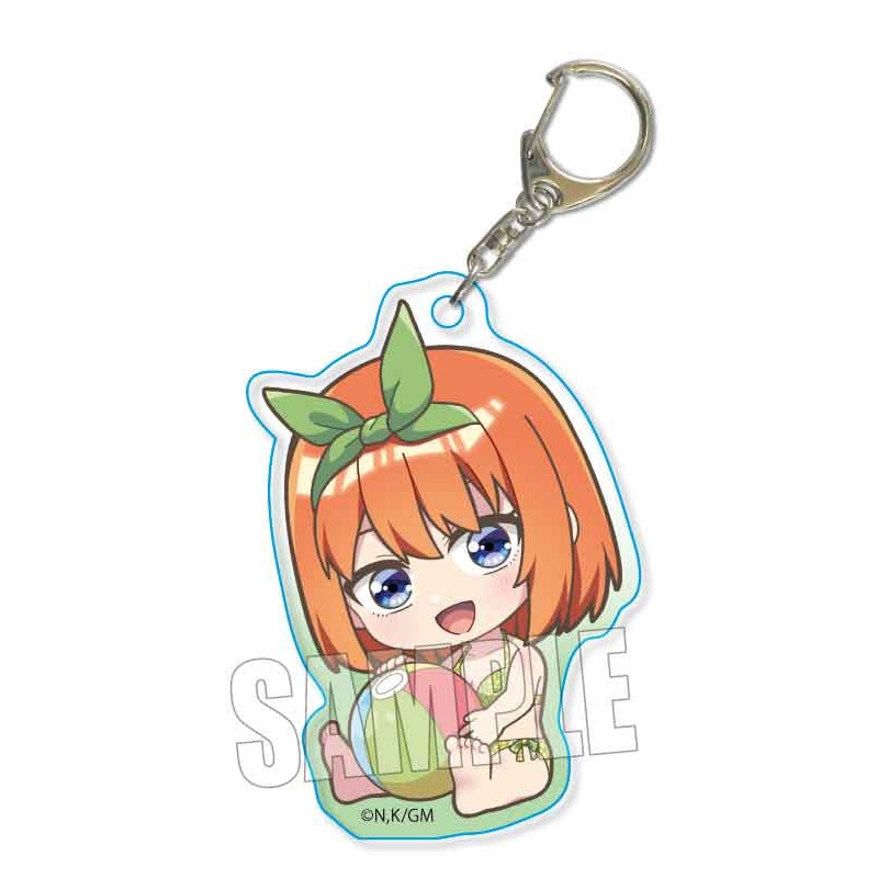 The Quintessential Quintuplets Movie Bell House GyuGyutto Acrylic Key Chain Nakano Yotsuba (Swimwear)